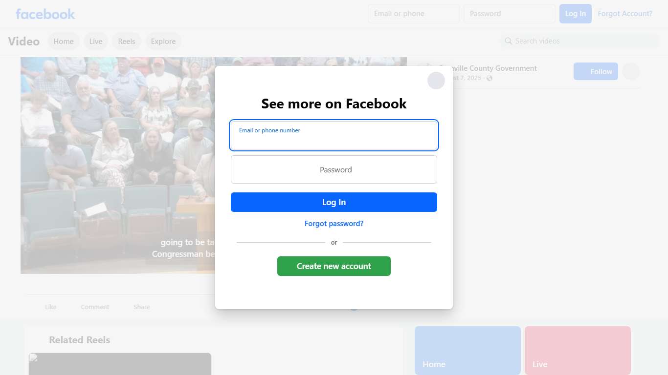Granville County Government on Reels Facebook